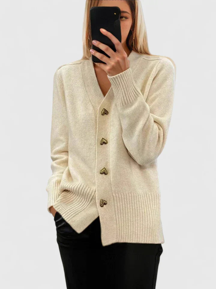 Amara | Elegant Button Cardigan