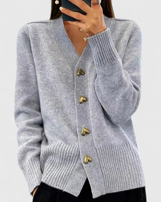 Amara | Elegant Button Cardigan