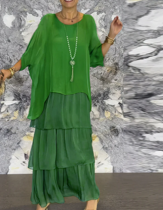 AMALIA | ELEGANT FLOWING MAXI DRESS