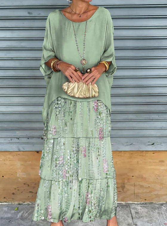 AMALIA | ELEGANT FLOWING MAXI DRESS