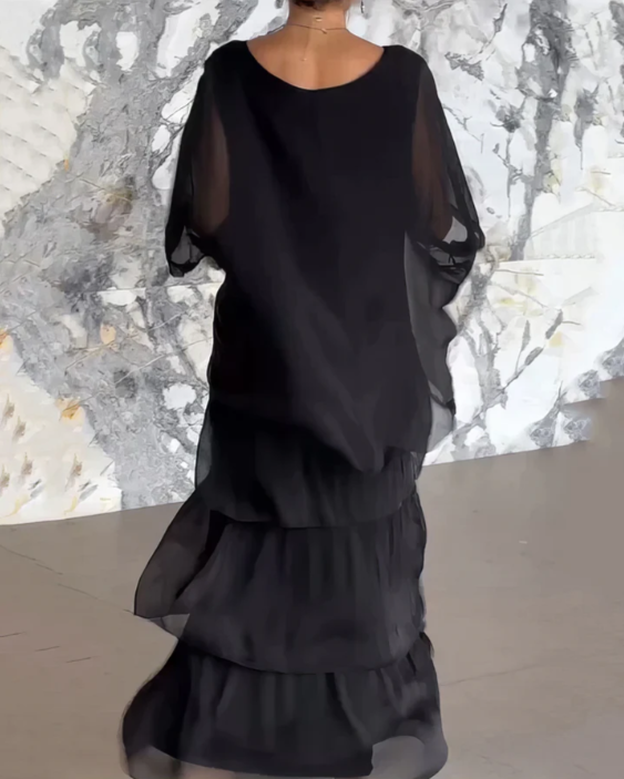 AMALIA | ELEGANT FLOWING MAXI DRESS