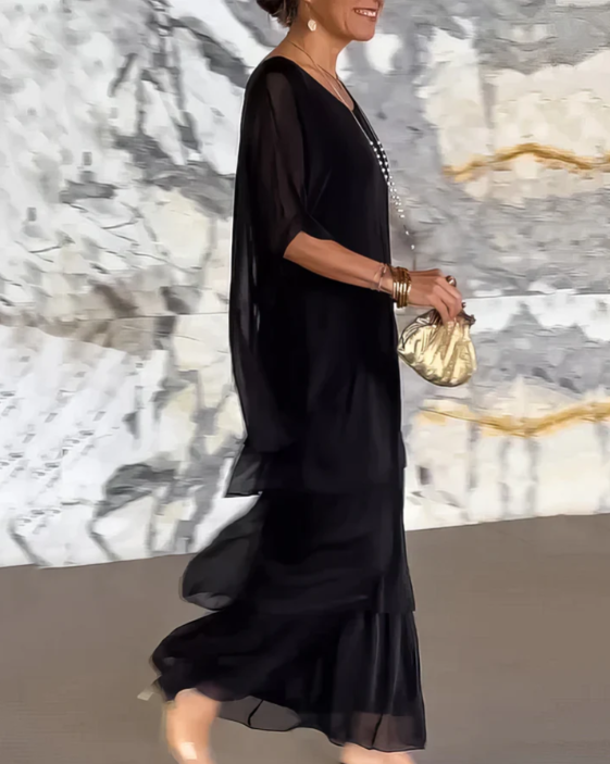 AMALIA | ELEGANT FLOWING MAXI DRESS