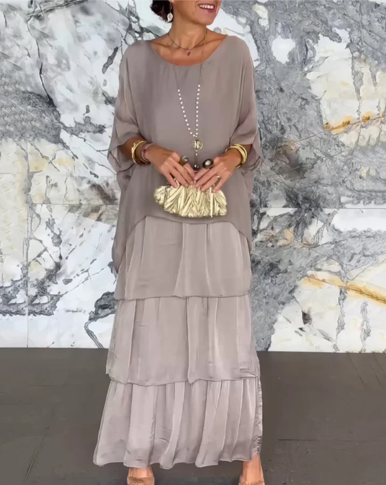 AMALIA | ELEGANT FLOWING MAXI DRESS