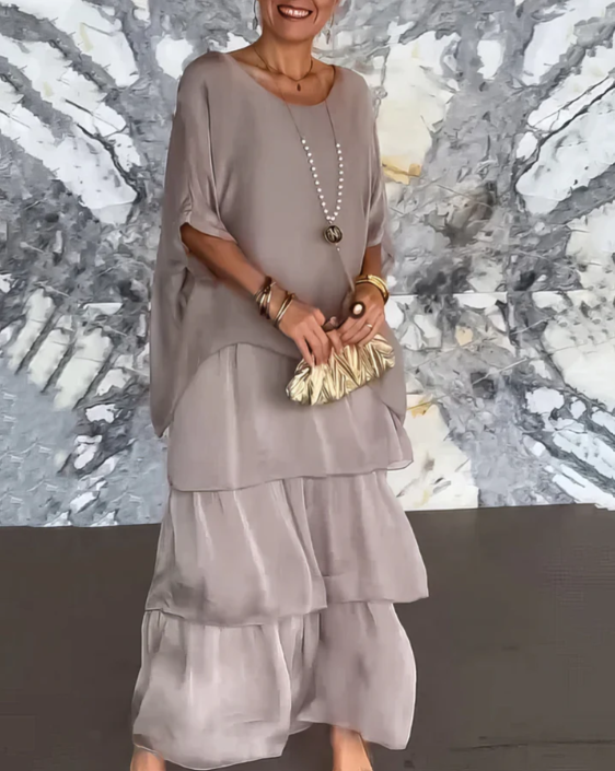 AMALIA | ELEGANT FLOWING MAXI DRESS