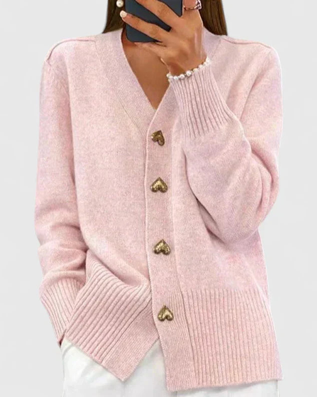 Amara | Elegant Button Cardigan